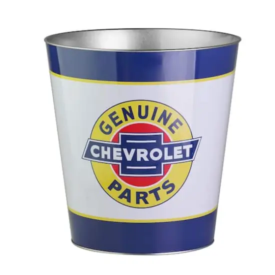 American Art D&eacute;cor&trade; 11" Genuine Chevy Parts Decorative Metal Trash Can {1}