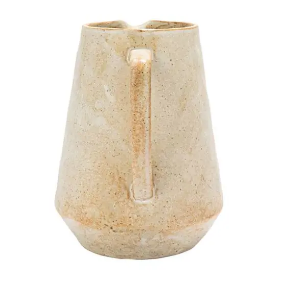 Hello Honey&reg; 2.5qt. Cream Reactive Glaze Stoneware Pitcher {3}