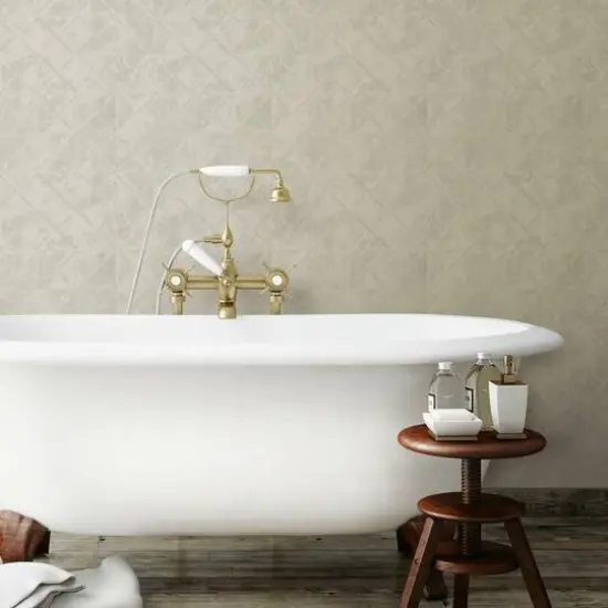 RoomMates Reclaimed Tin Diamond Peel & Stick Wallpaper Taupe {7}