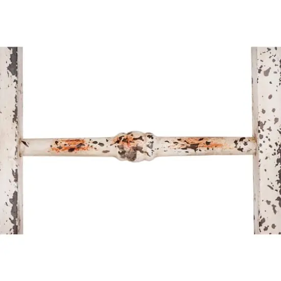 Hello Honey&reg; 6ft. Distressed White Decorative Wood Ladder {4}