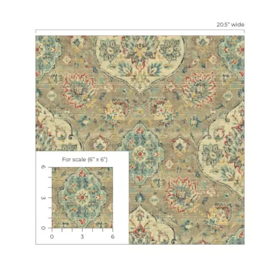 Surface Style Caspian Peel & Stick Wallpaper Taupe {4}