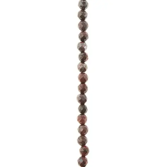 Red Silverite Tiger Eye Faceted Round Beads by Bead Landing&trade;, 6mm {1}