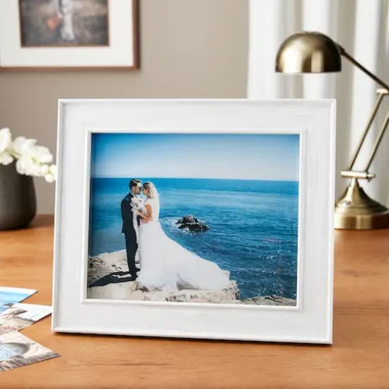 Expressions&trade; 8" x 10" Whitewashed Inner & Outer Lip Frame by Studio D&eacute;cor&reg; {3}