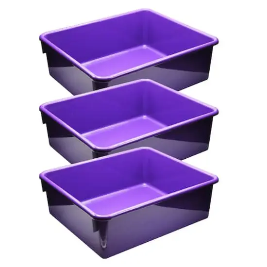 Romanoff&reg; Double Stowaway&reg; Tray, 3ct. Purple {1}