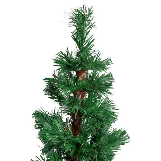 5ft. Fiber Optic Color Changing Slim Spiral Artificial Christmas Tree {4}