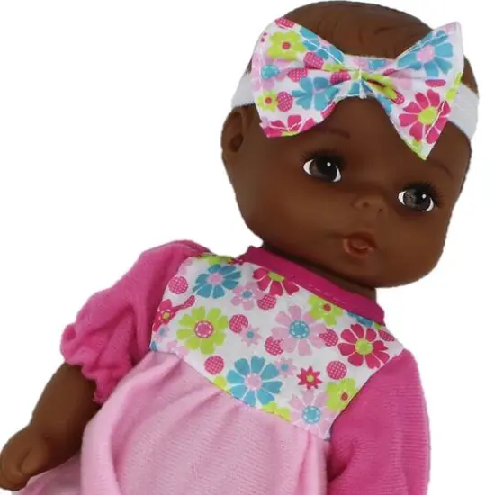 Goldberger Baby's First® Classic Baby Softina™ 11" Baby Doll with Pink Floral Jumper {3}