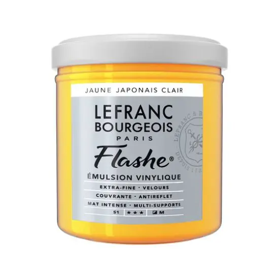 Lefranc & Bourgeois Flashe&reg; Matte Artist's Color, 125mL Japanese Yellow Light {1}