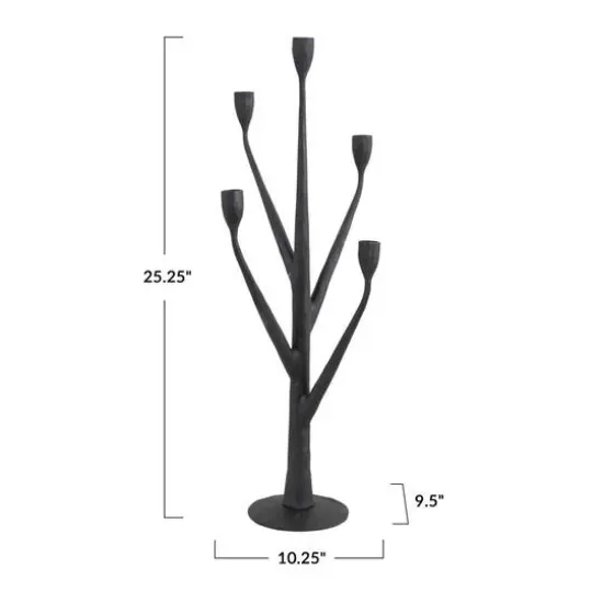 Hello Honey&reg; 25" Cast Iron Candelabra {4}