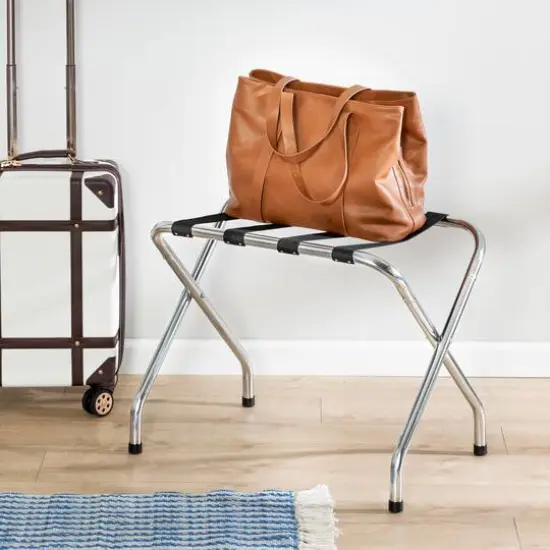 Honey Can Do Chrome KD Luggage Rack {3}