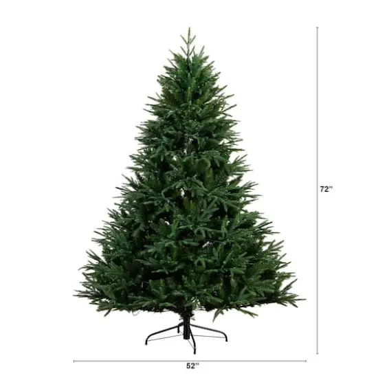 6ft. Pre-Lit Edmonton Fir Artificial Christmas Tree, Color Changing LED Lights {11}