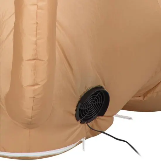 5ft. Airblown&reg; Inflatable Christmas Dog with Santa Paws Sign {4}