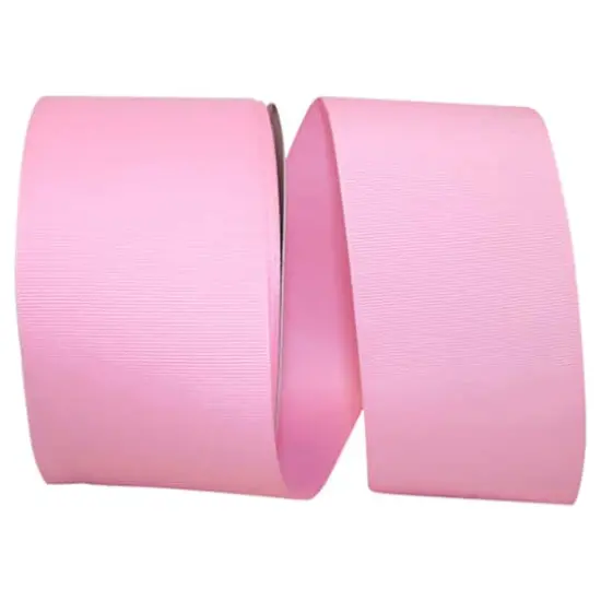 JAM Paper 3" Grosgrain Texture Wired Ribbon Pink {1}