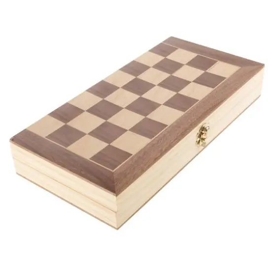 Toy Time Chess Set with Folding Wooden Board {7}