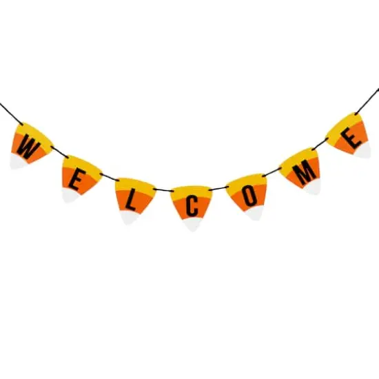 31" Candy Corn Welcome Banner {1}