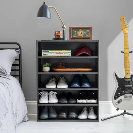 IRIS&reg; 31.5" 5-Tier Organizer Shelf Black {4}