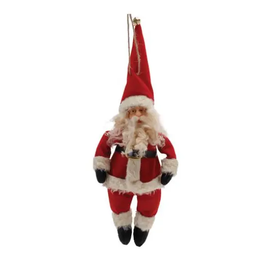 Vintage Santa Character Ornaments Set {6}
