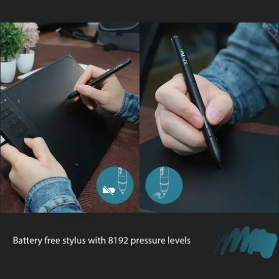 XPPen 10" x 6" Star 06 Wireless Graphics Drawing Tablet {5}