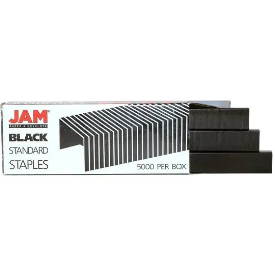 JAM Paper Desk Stapler & Staples Set Orange/Black {6}