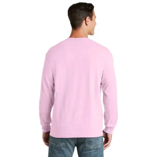 JERZEES&reg; Dri-Power&reg; 50/50 Cotton/Poly Long Sleeve T-Shirt Classic Pink {6}