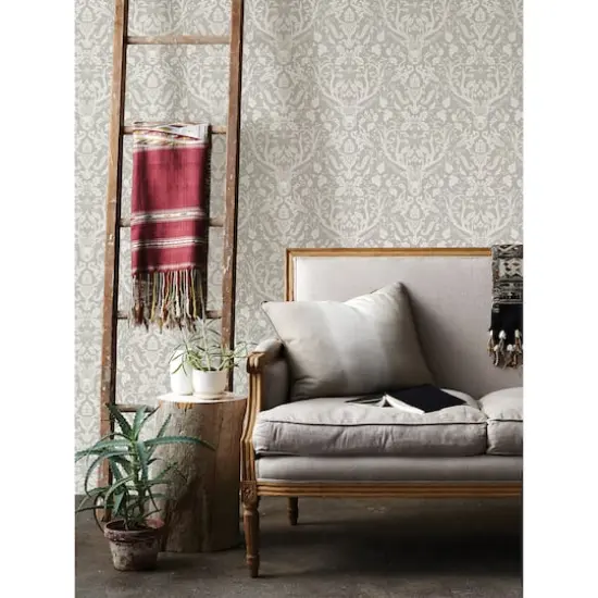 NuWallpaper Taupe Escape To The Forest Peel & Stick Wallpaper {3}