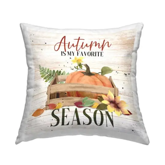 Stupell Industries Autumn Is My Favorite Decorative Printed Throw Pillow {1}