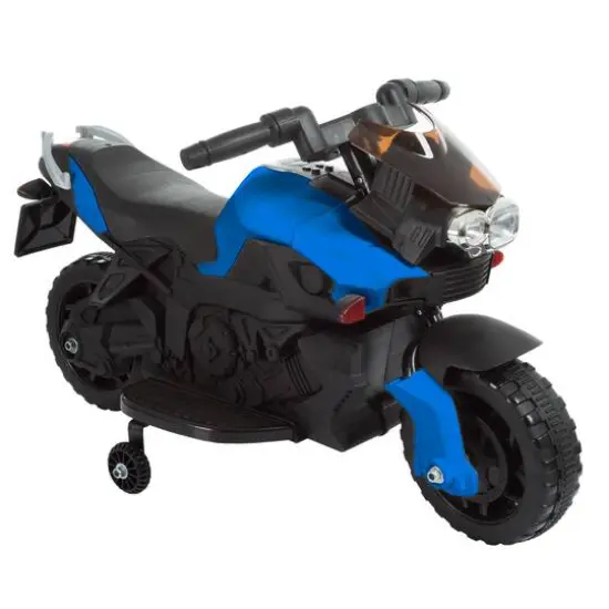 Toy Time Ride-On 2 Wheel Motorcycle Blue {1}