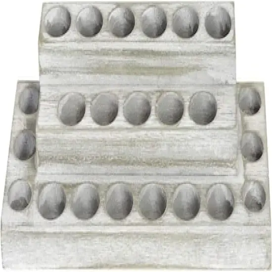 NEX&trade; Whitewash Essential Oils Storage Rack for 5, 10, 15, and 20mL Bottles {1}