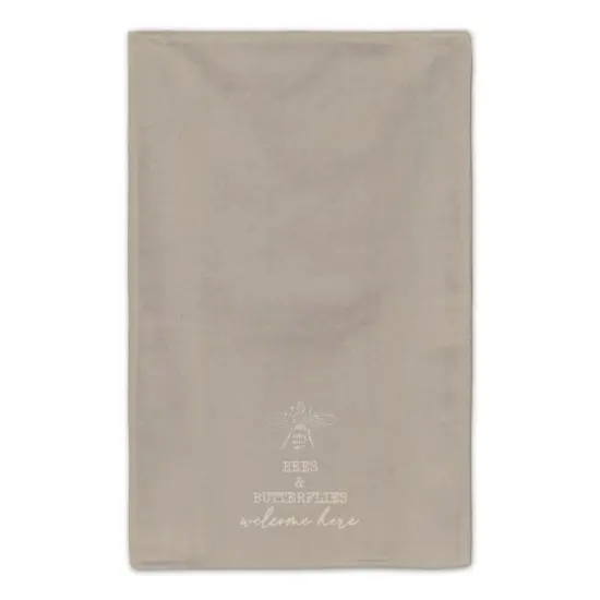Bees & Butterflies Welcome Tea Towel Set Brown {4}