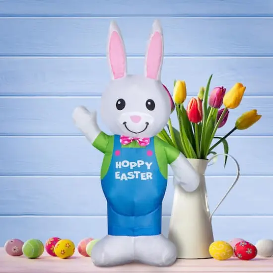 2ft. Airblown&reg; Inflatable Waving Easter Bunny {3}