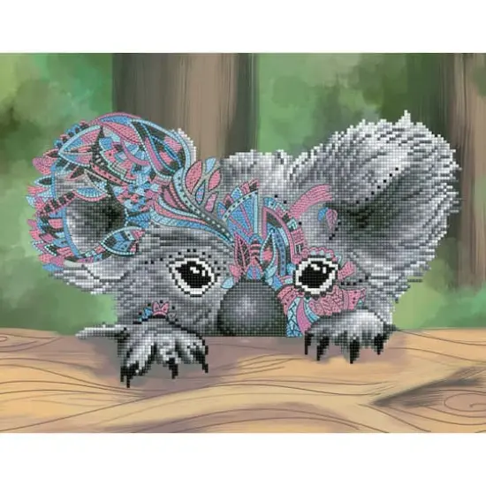 Diamond Dotz&reg; Intermediate Hide N Seek Koala Diamond Facet Art Kit {1}