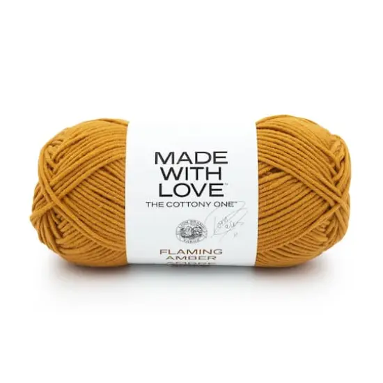 Lion Brand® Tom Daley Made with Love™ The Cottony One™ Yarn Flaming Amber {1}