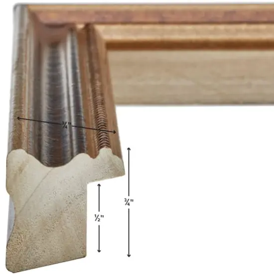 Craig Frames 4 Pack Stratton Bronze Picture Frame with Mat {4}