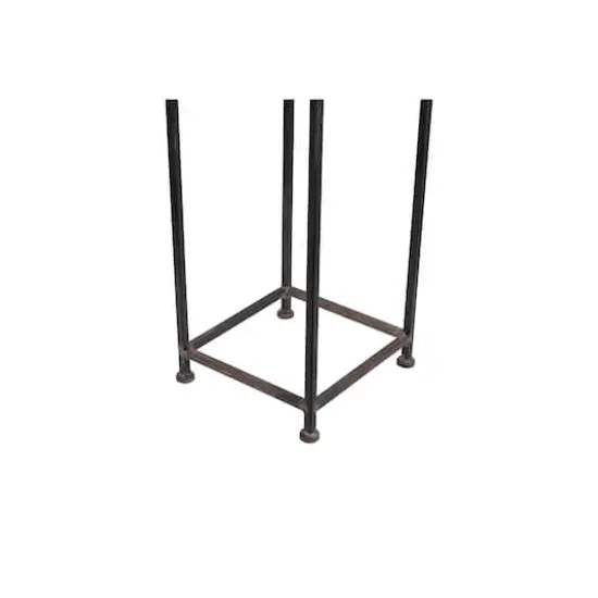 Hello Honey&reg; 55.8" Metal House Shaped Fire Wood Holder with Handle {5}