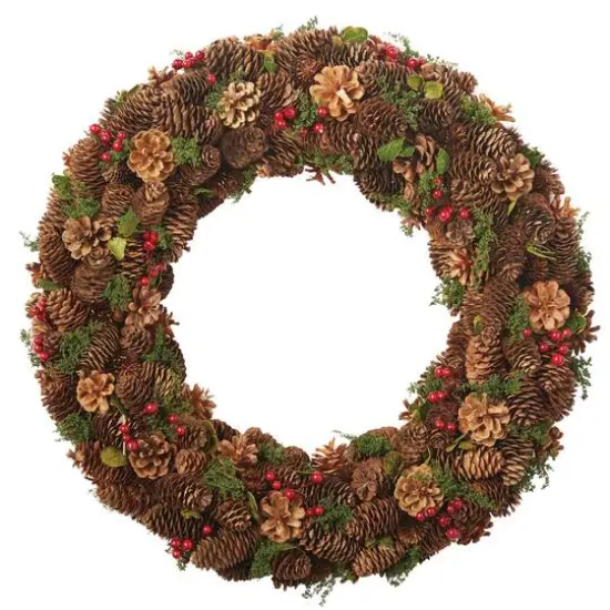 DII&reg; Berry Pinecone Holiday Wreath {1}