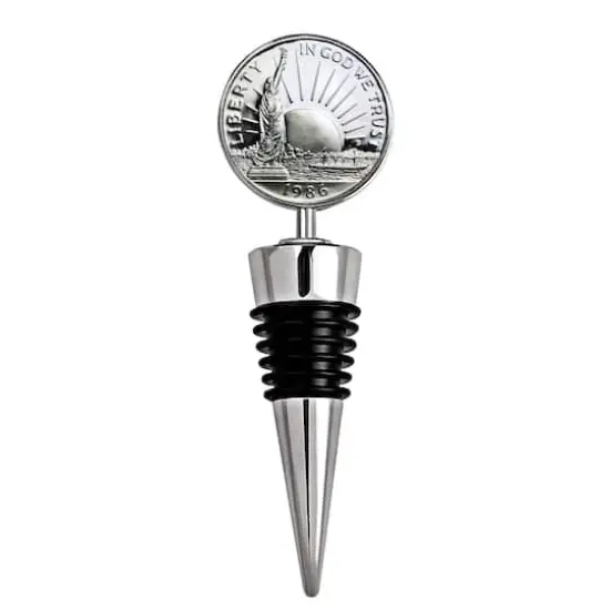 Statue of Liberty Commemorative Half Dollar Coin Wine Stopper {1}