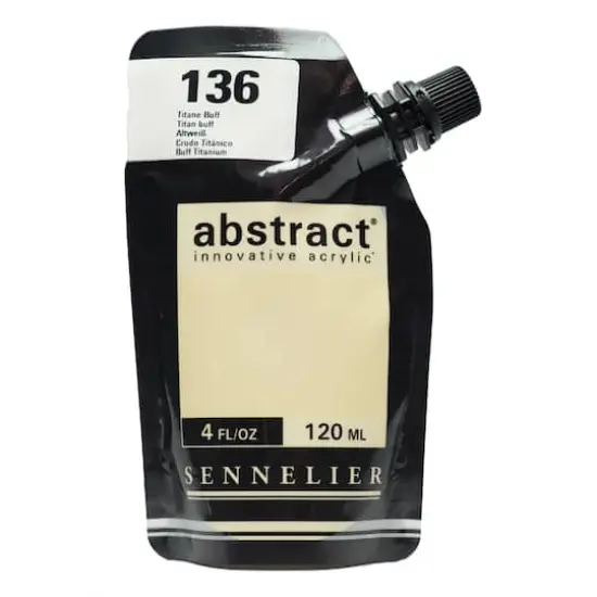 Sennelier Abstract&reg; Satin Acrylic Paint, 4oz. Titan Buff {1}