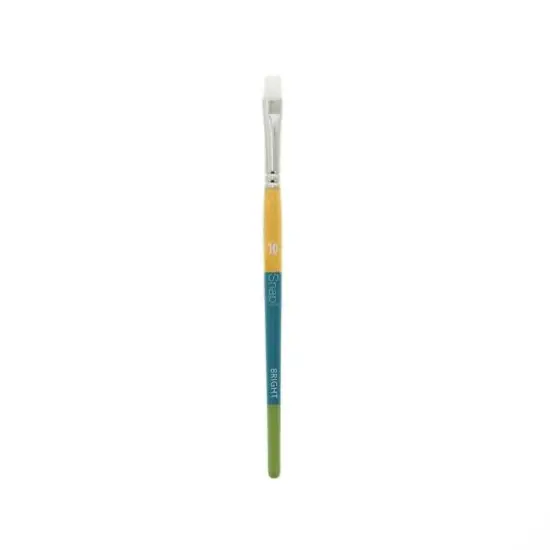 Princeton&trade; Snap!&trade; Series 9850 White Taklon Short Handle Bright Shader Brush {1}