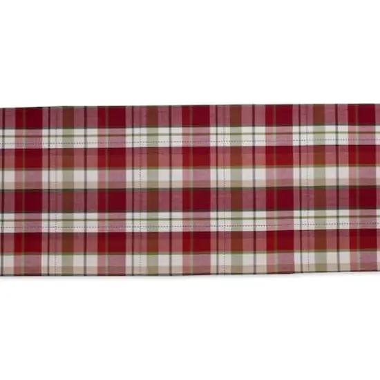Mountain Trail Plaid Reversible Embellished Table Runner 14" x 72" {5}