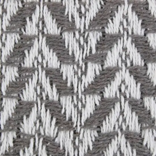 DII&reg; Gray Arrowhead Woven Throw {4}