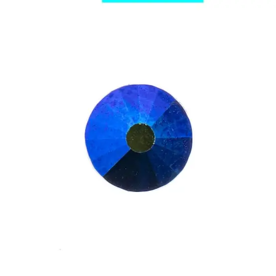 John Bead Crystal Lane SS30 Glass Round Flatback Rhinestones, 288ct. Jet AB {3}