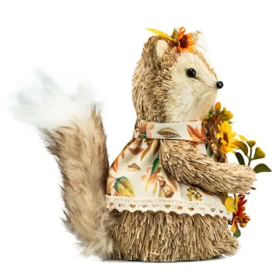 6" Fox with Sunflower Wreath Natural D&eacute;cor by Ashland&reg; {3}