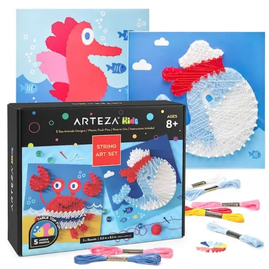 Arteza&reg; Kids Sea Animals String Art Set {1}
