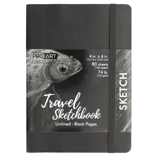 Pro Art&reg; Premier Black Travel Sketchbook {1}