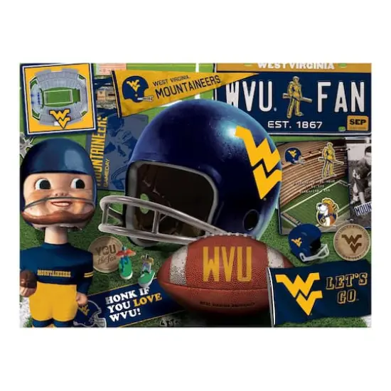College Team Retro Series 500 Piece Puzzle West Virginia Mountaineers {5}