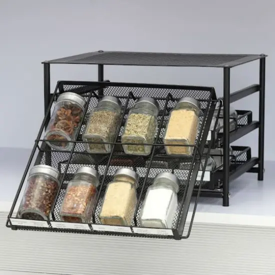 NEX&trade; 3-Tier 24-Bottle Spice Rack Organizer {6}