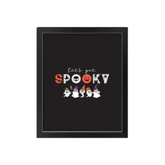 Get Spooky Black Framed Print Wall Art {1}
