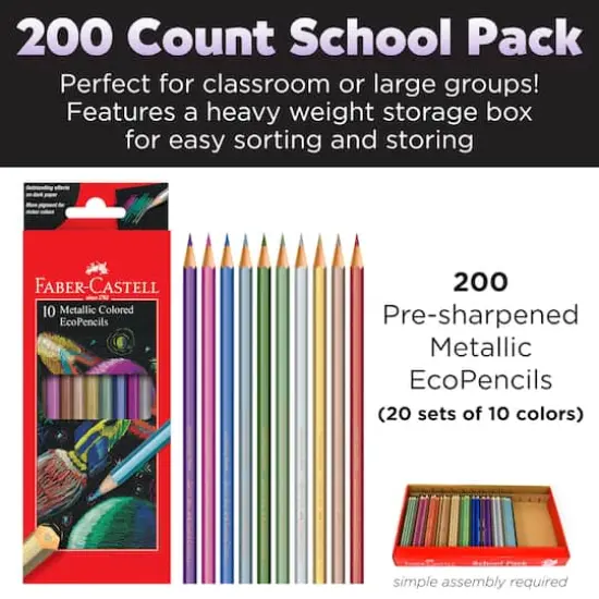 Faber-Castell&reg; Metallic EcoPencil School Pack {3}
