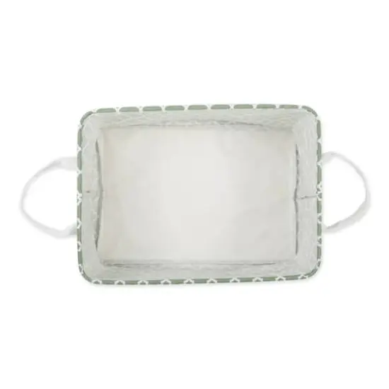 DII® Extra Large Lattice PE-Coated Cotton Polyester Laundry Bin, 2ct. Artichoke Green {6}