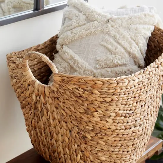 Brown Sea Grass Contemporary Storage Basket {5}