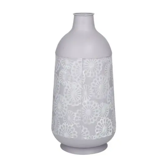 Grey Iron French Country Vase, 16" x 8" x 8" {6}